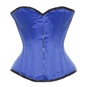 Vollers royal blue satin corset